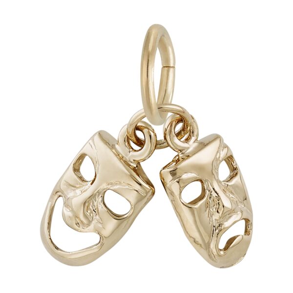 Comedy & Tragedy Masks Accent Charm