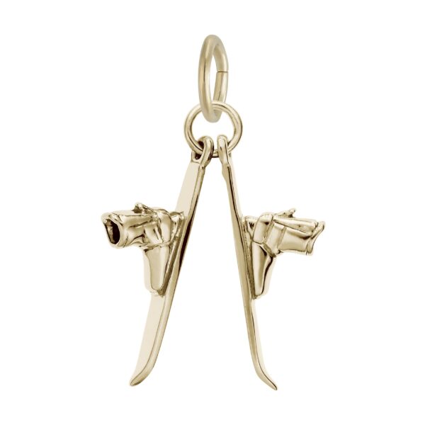 Pair of Skis Charm