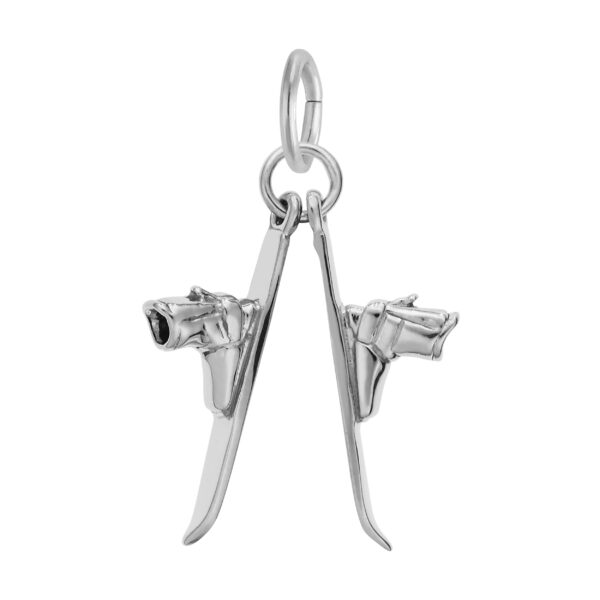 Pair of Skis Charm