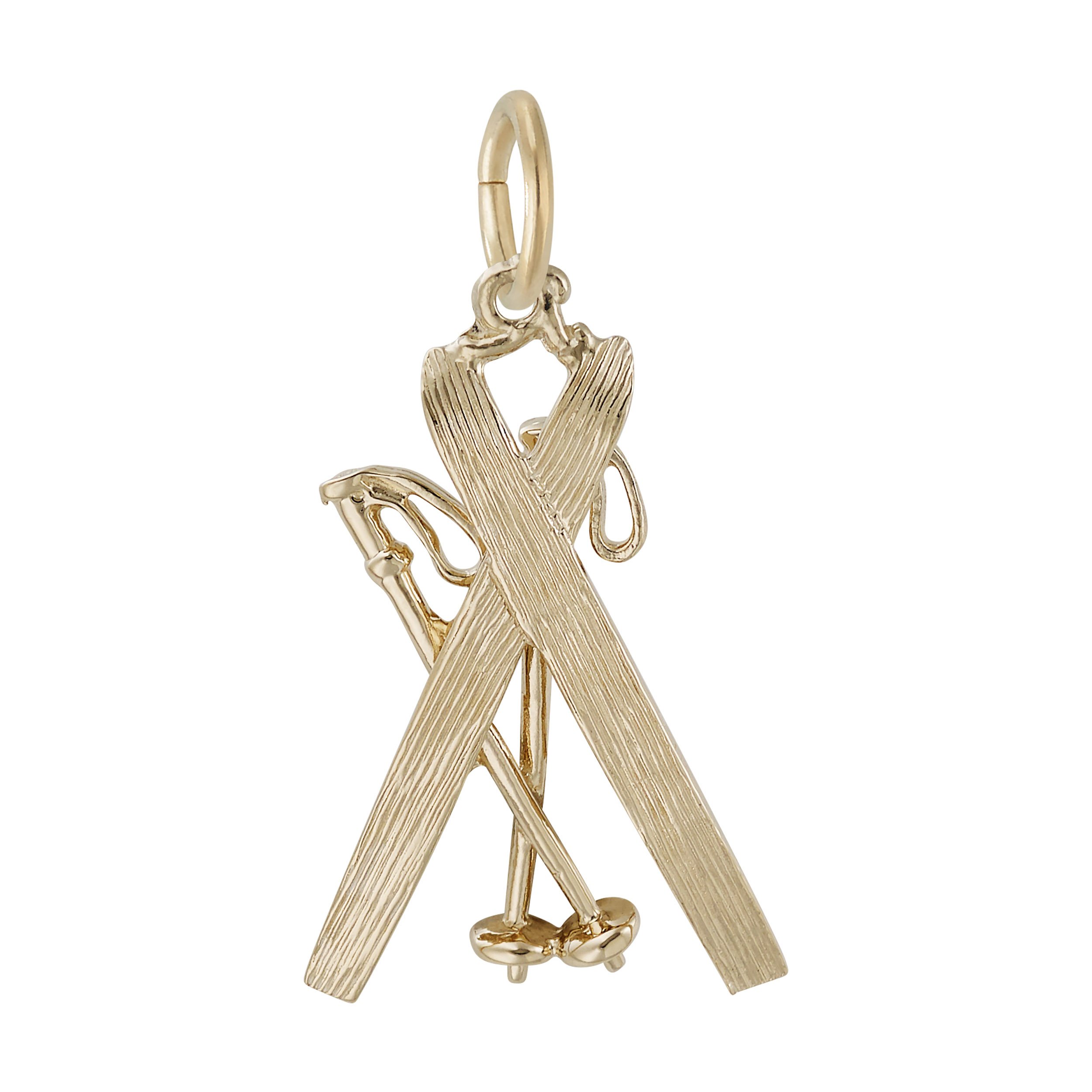Downhill Skis with Poles Charm - Image 3