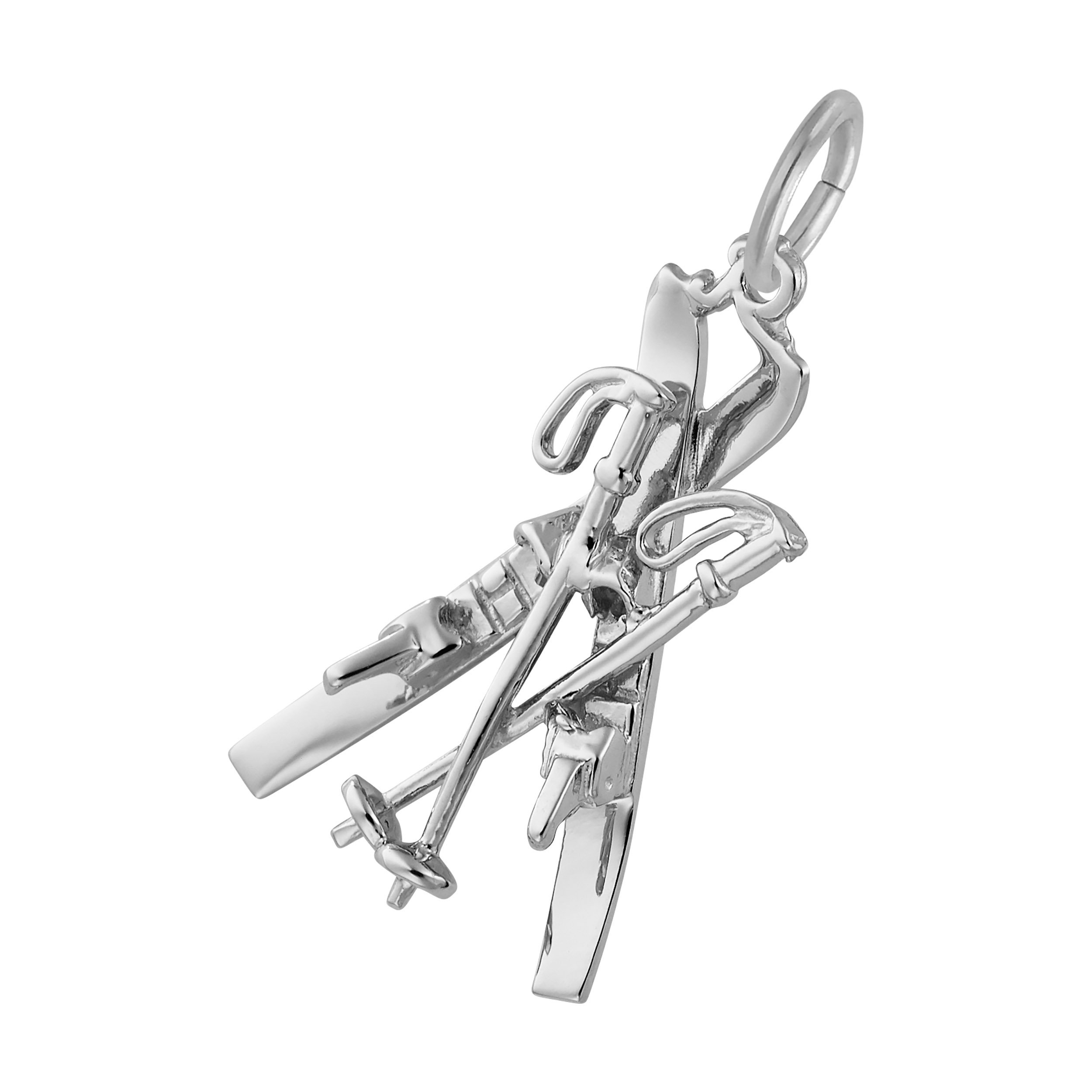 Downhill Skis with Poles Charm - Image 4