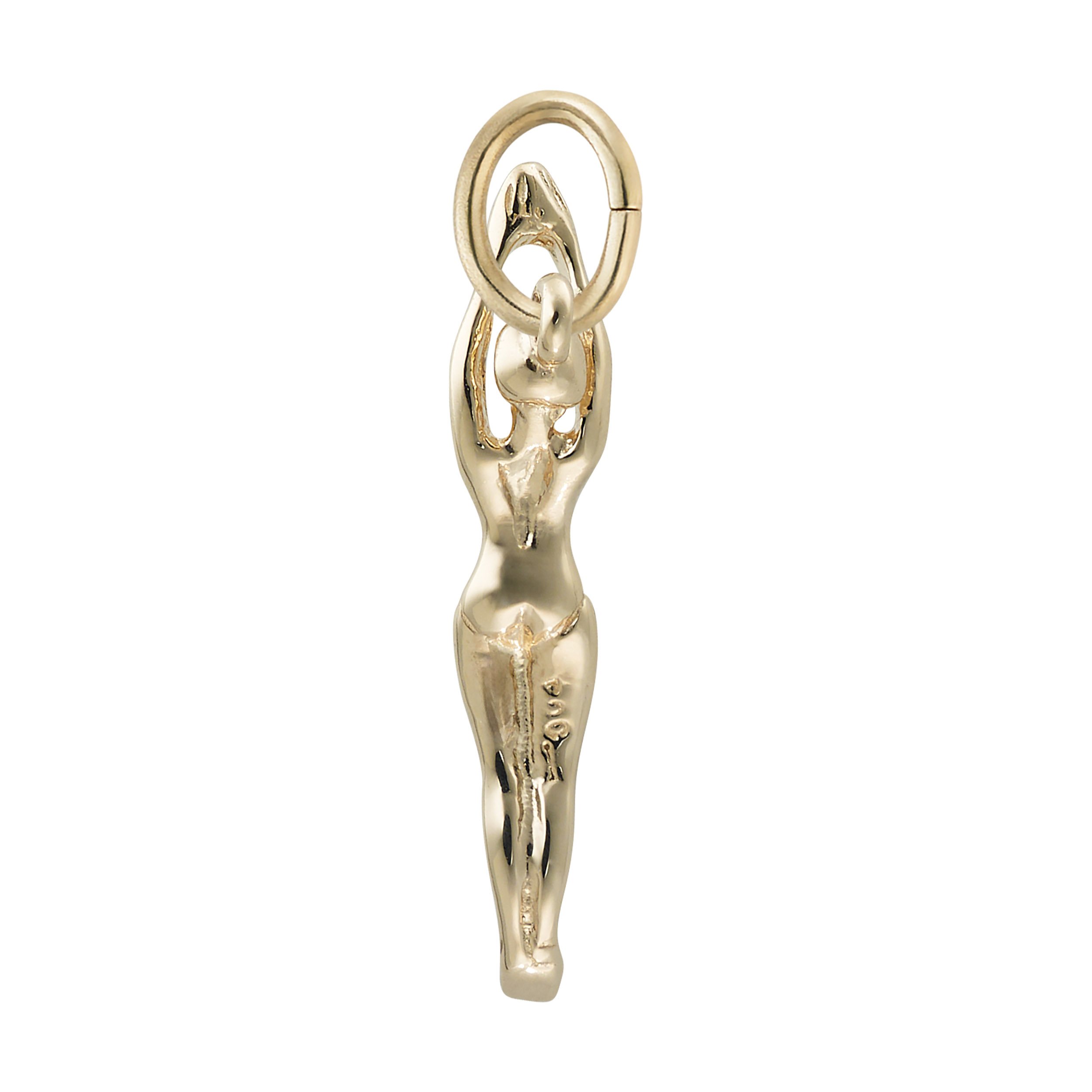 Diving Female Swimmer Charm - Image 3