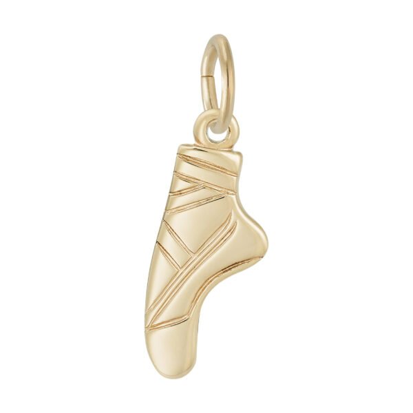 Flat Ballet Pointe Shoe Charm
