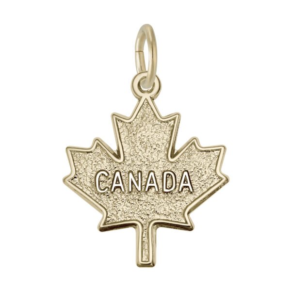 Flat Canada Maple Leaf Charm