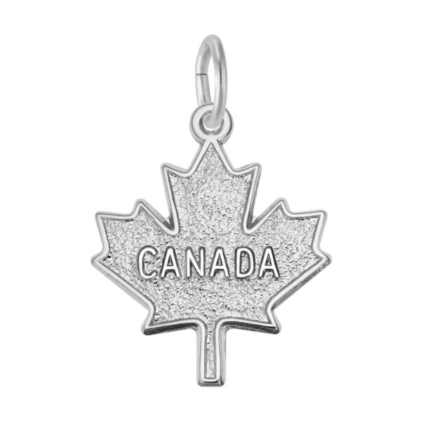 Flat Canada Maple Leaf Charm