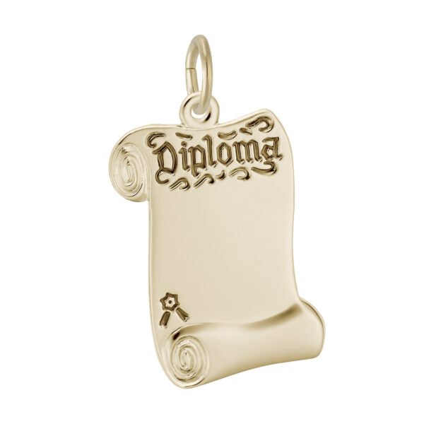 Opened Diploma Charm
