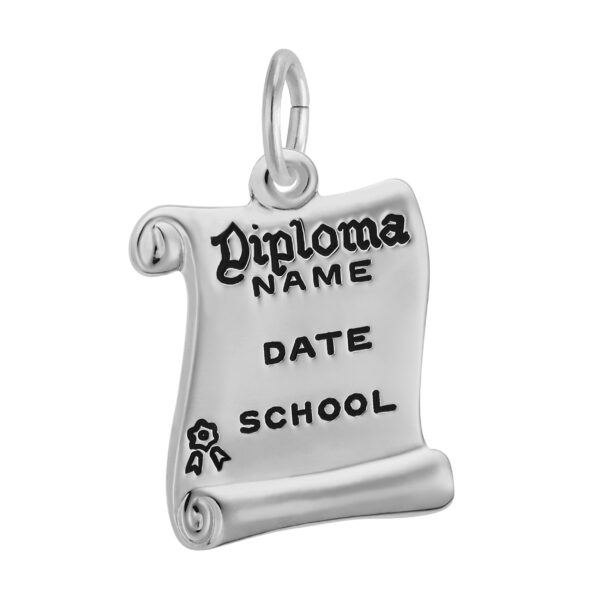 School Opened Diploma Charm