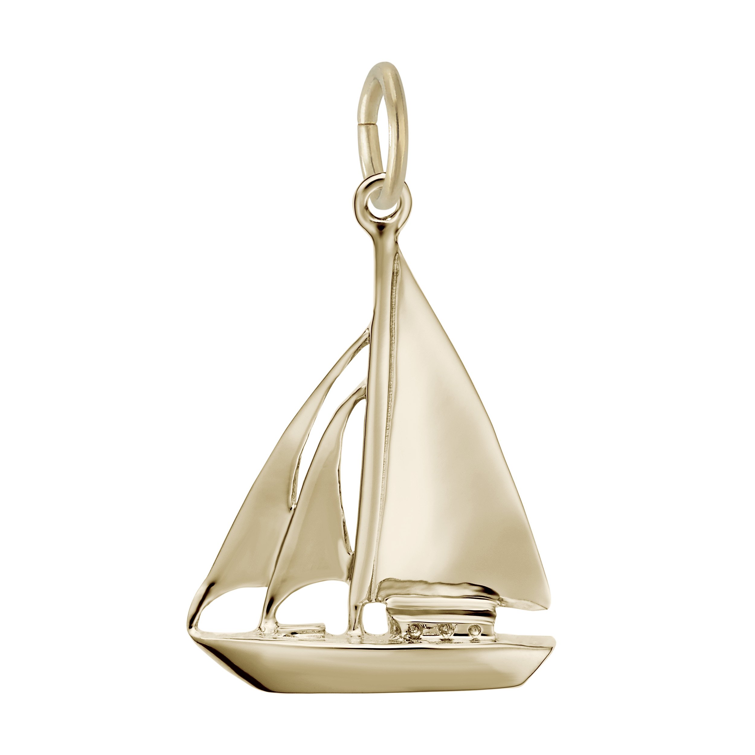 Cutter Sailboat Charm - Image 1