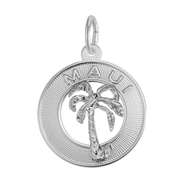 Maui Palm Tree Disc Charm