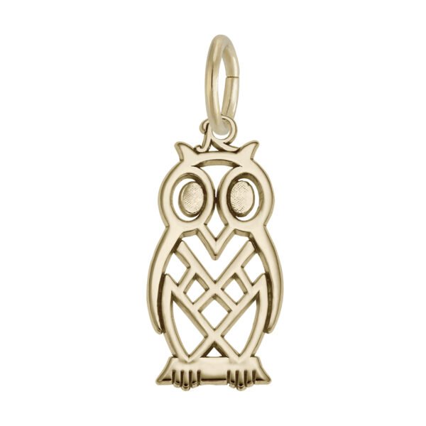 Flat Owl Charm