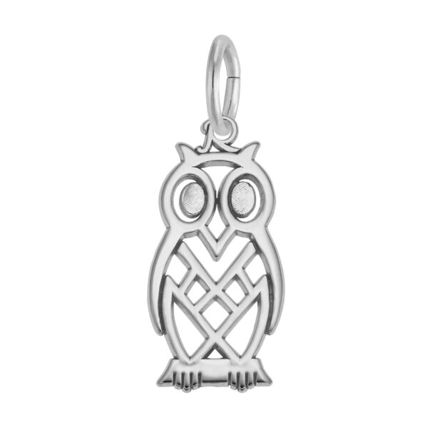 Flat Owl Charm