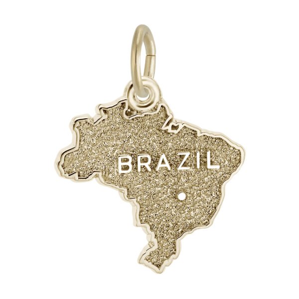Brazil Map Charm