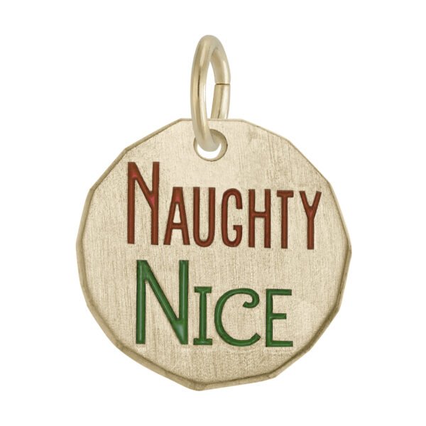 Naughty Nice Tag Charm