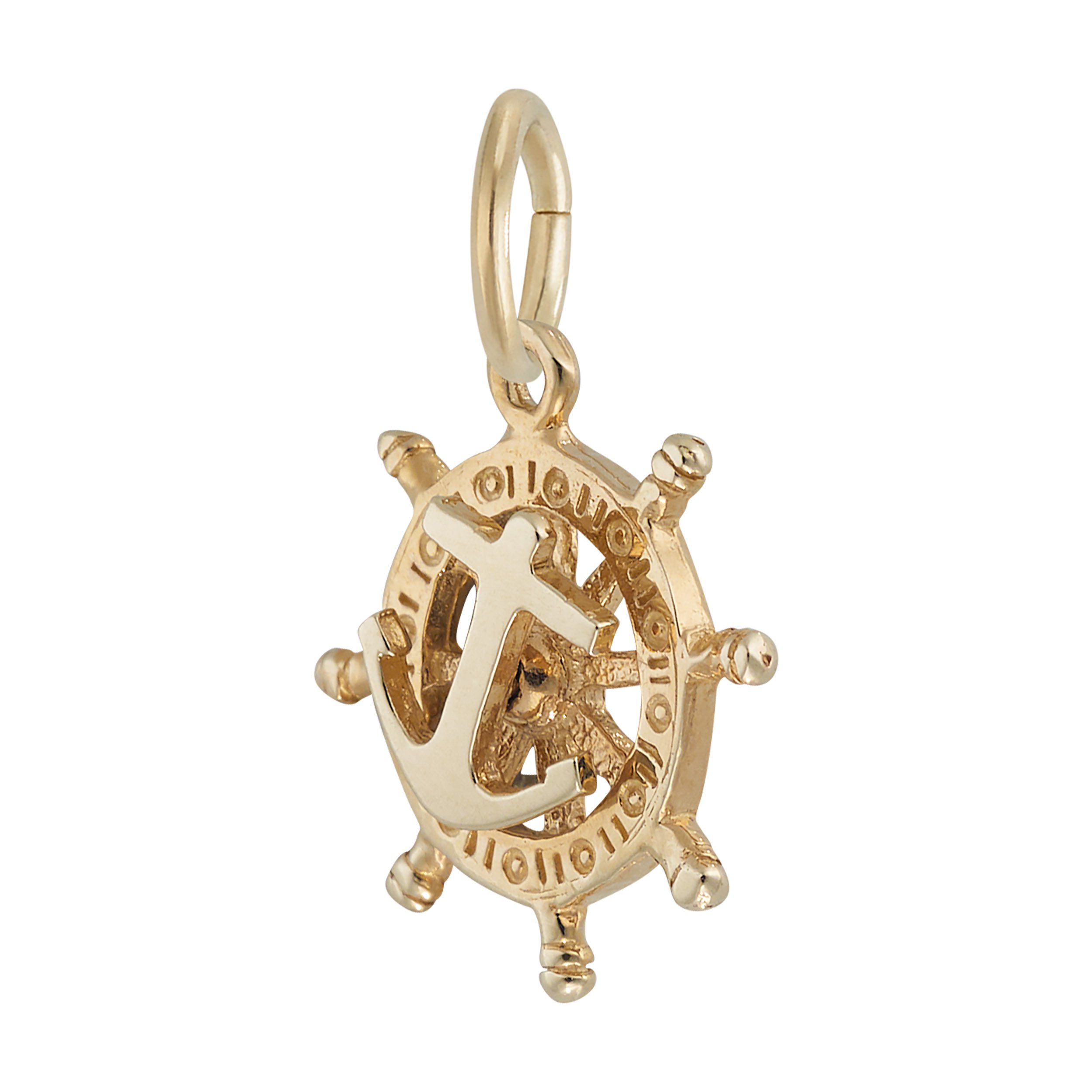 Small Anchor & Ships Wheel Charm - Image 3