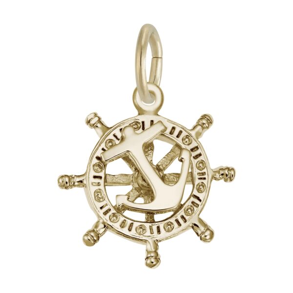 Small Anchor & Ships Wheel Charm