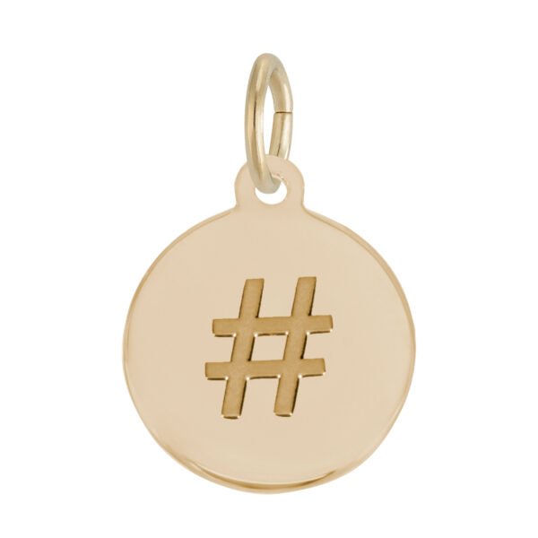 Initial Disc Charm-Hashtag