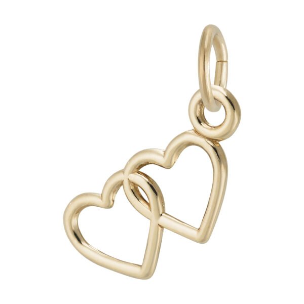 Two Hearts Entwined Charm