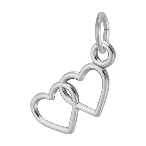 Two Hearts Entwined Charm