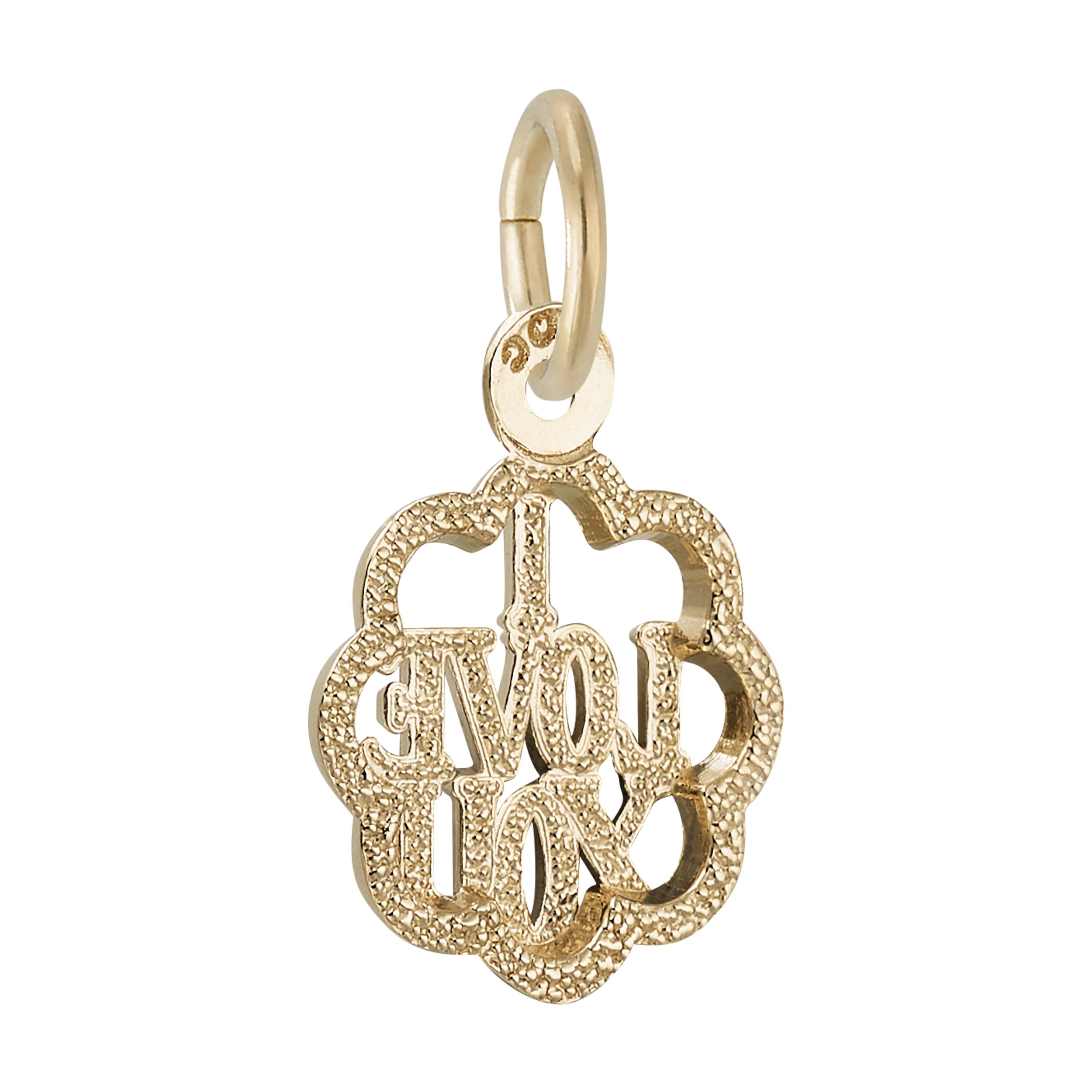 I Love You with Scalloped Border Charm - Image 3