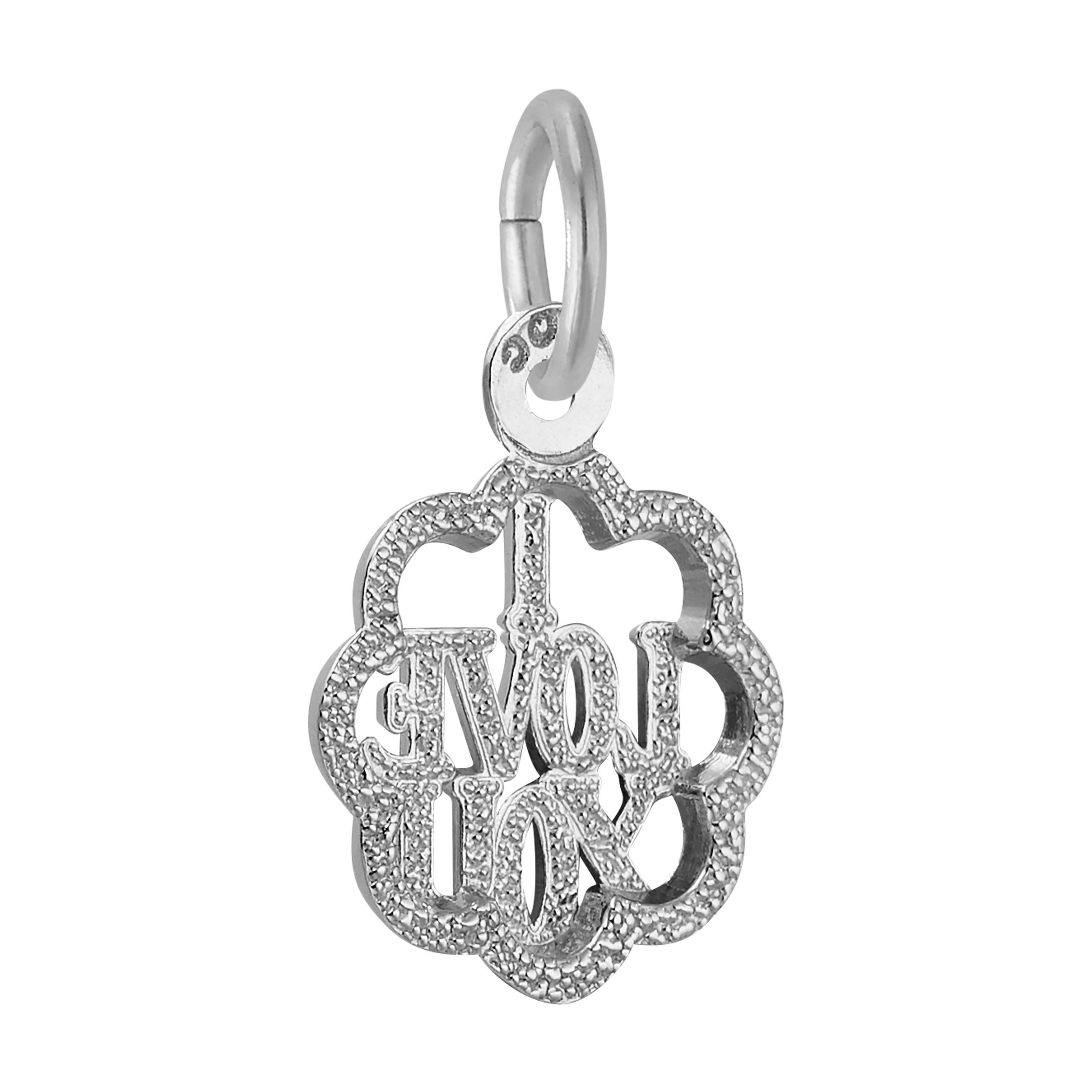 I Love You with Scalloped Border Charm - Image 2