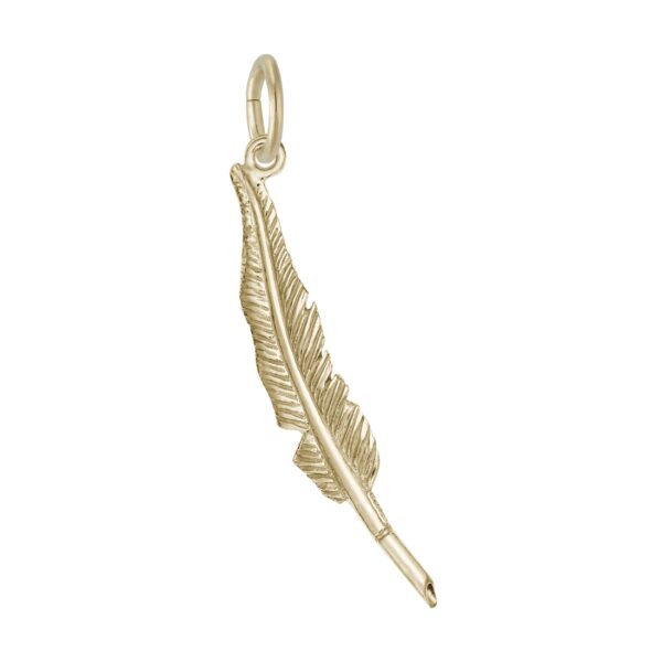 Feather Pen Charm