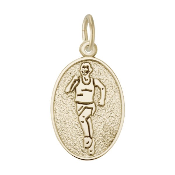 Runner Oval Disc Charm