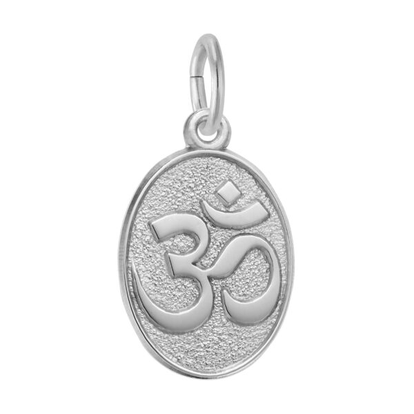 Yoga Symbol Oval Disc Charm