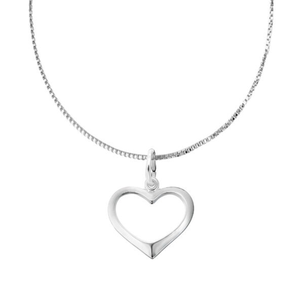 Open Heart Necklace Set