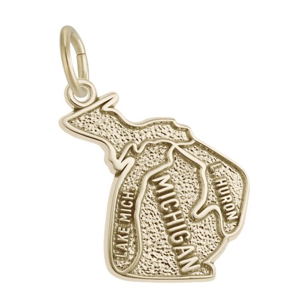 Michigan Map Charm
