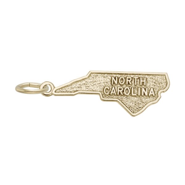 North Carolina Map Charm