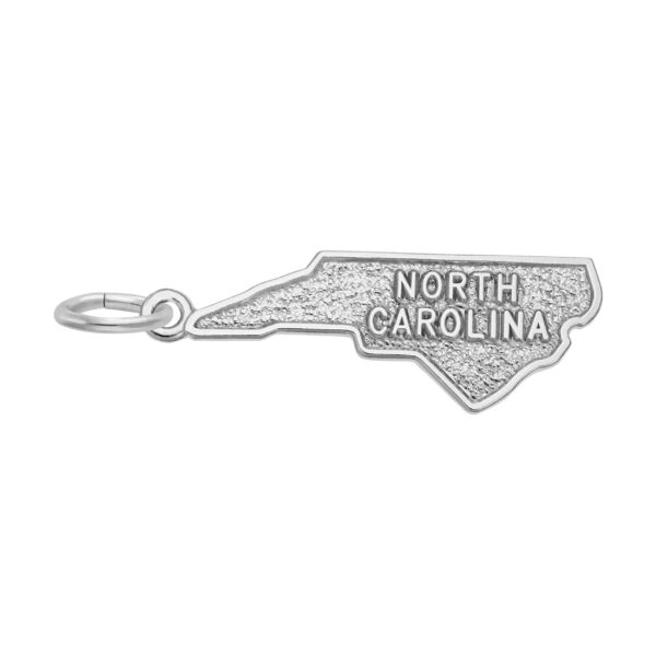 North Carolina Map Charm
