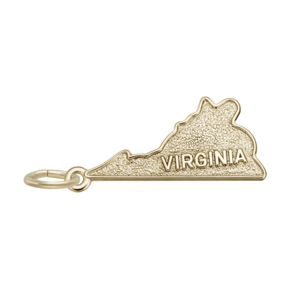 Virginia Map Charm