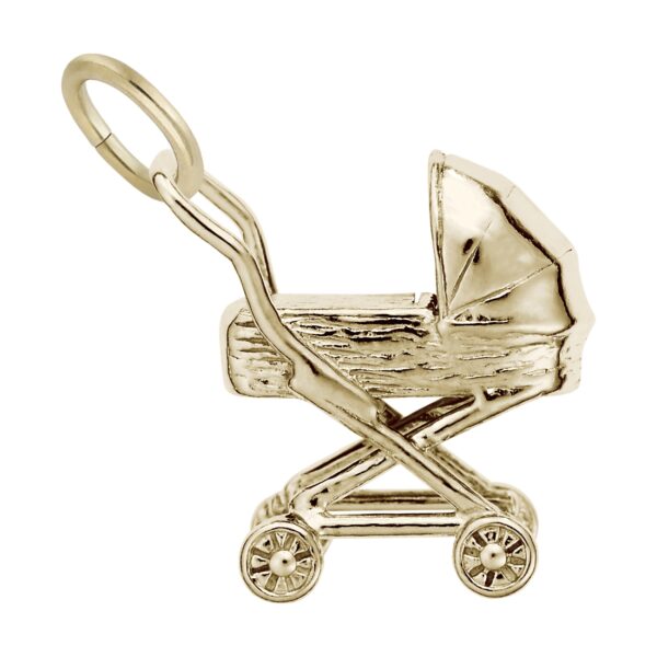 Traditional Baby Carriage Charm