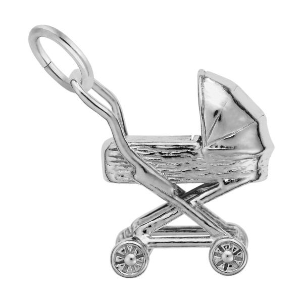 Traditional Baby Carriage Charm