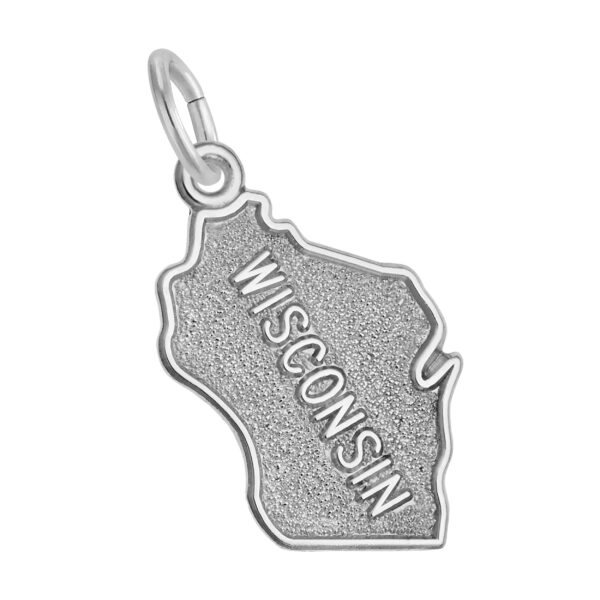 Wisconsin Map Charm
