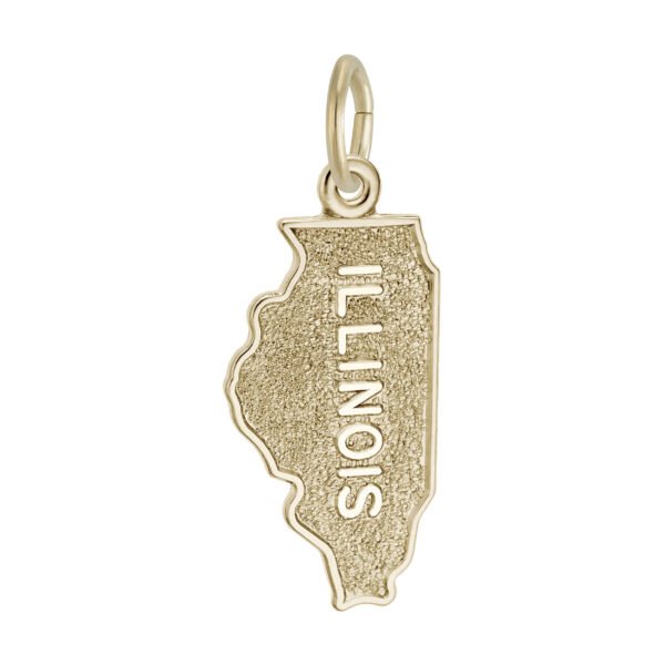 Illinois Map Charm