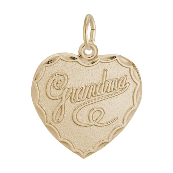Grandma Heart Charm