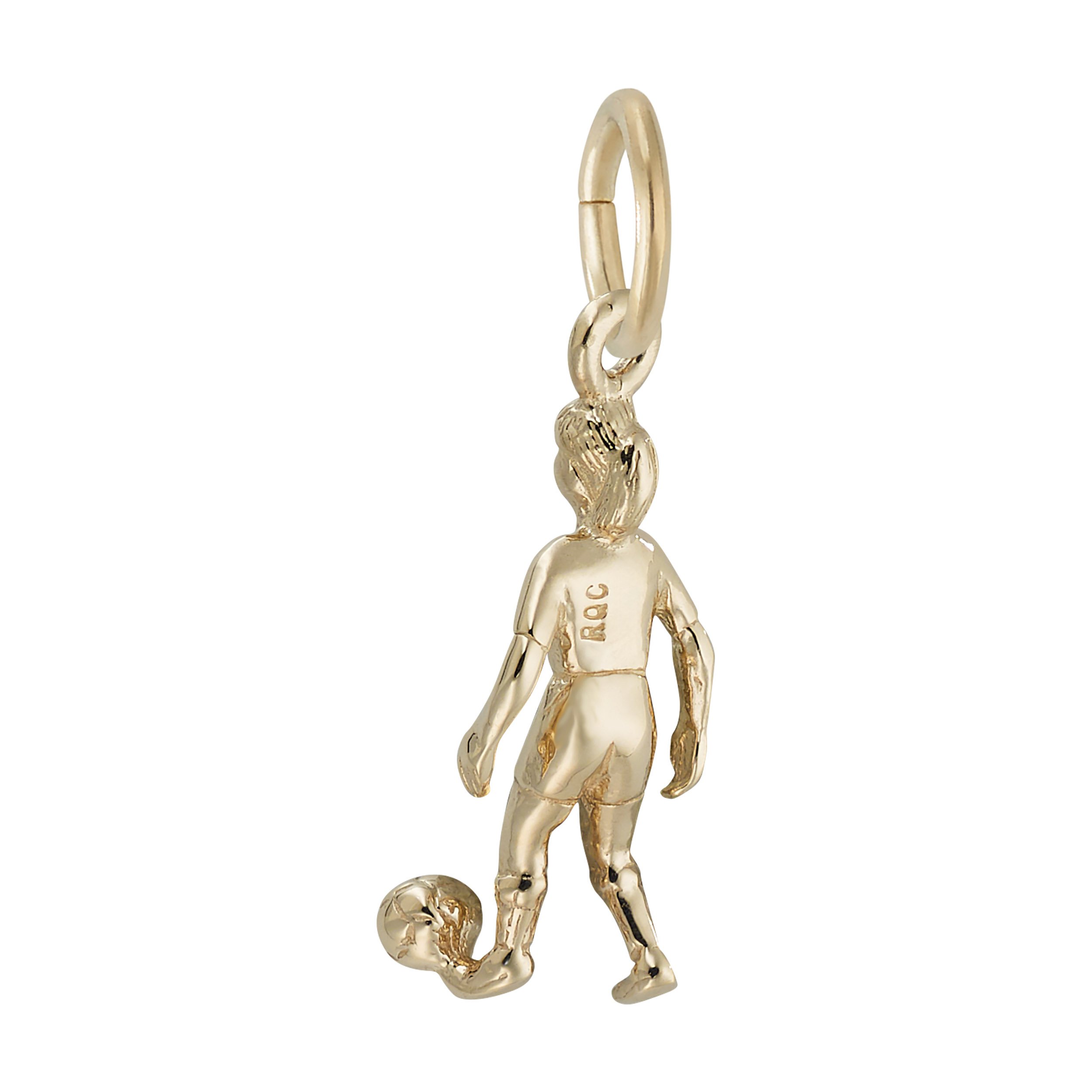 Female Soccer Player Charm - Image 3