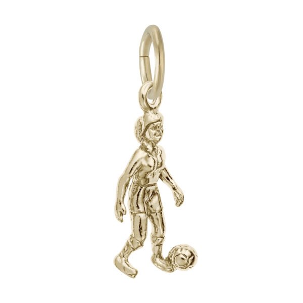 Female Soccer Player Charm