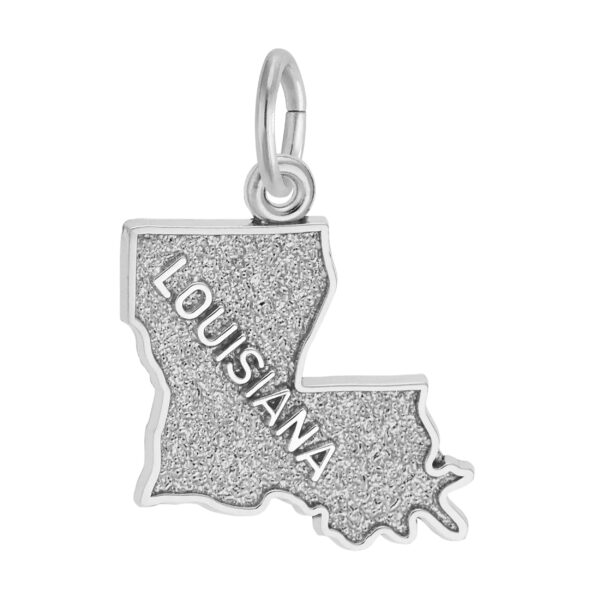 Louisiana Map Charm