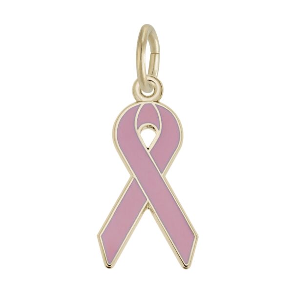 Breast Cancer Awareness Ribbon Charm