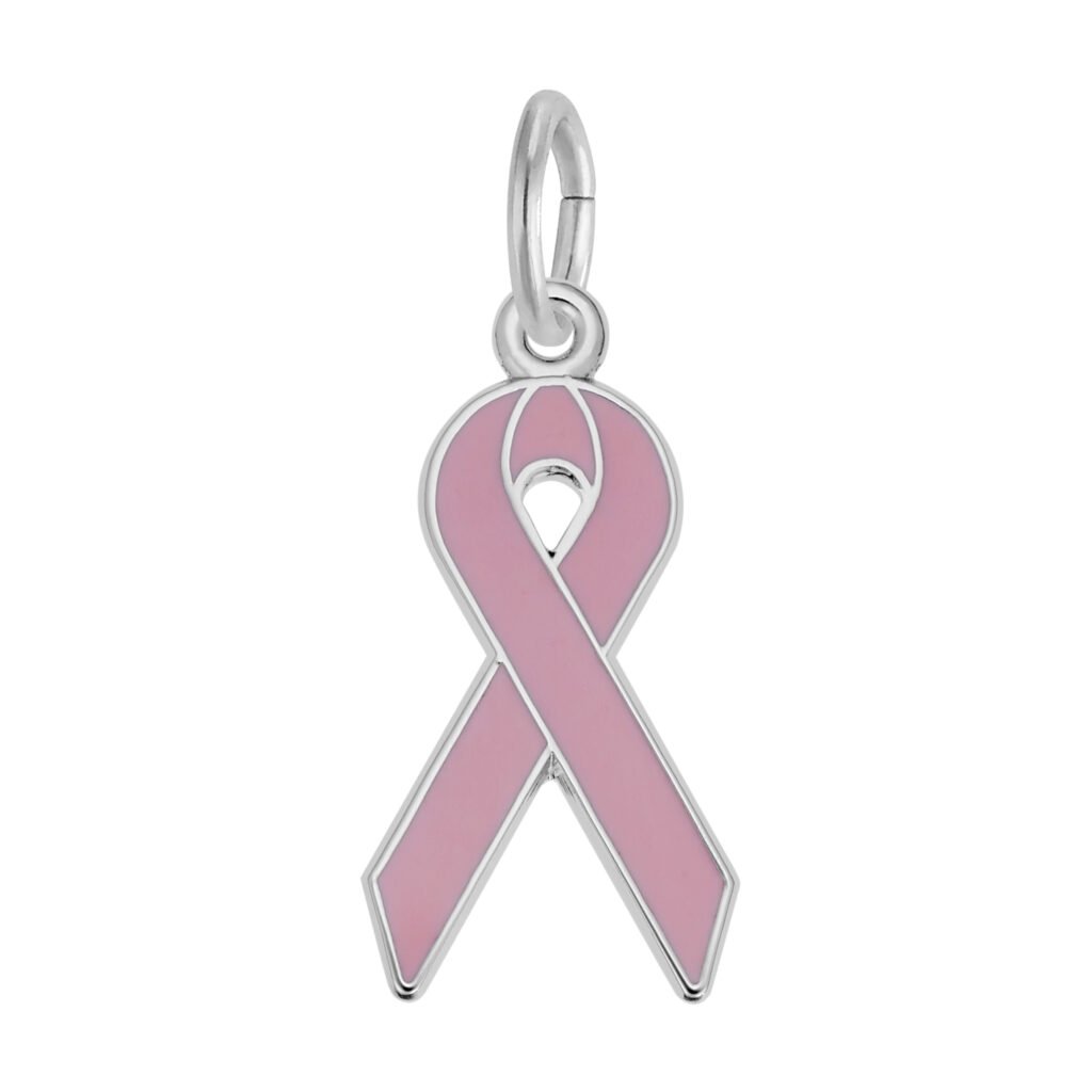 Breast Cancer Awareness Ribbon Charm