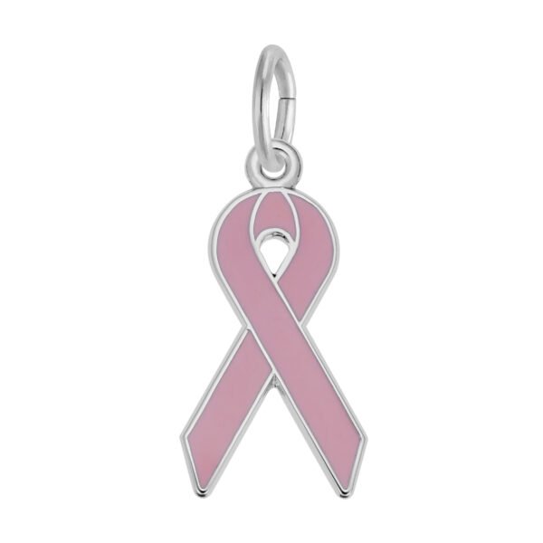 Breast Cancer Awareness Ribbon Charm