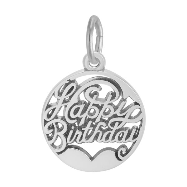 Happy Birthday Open Disc Charm