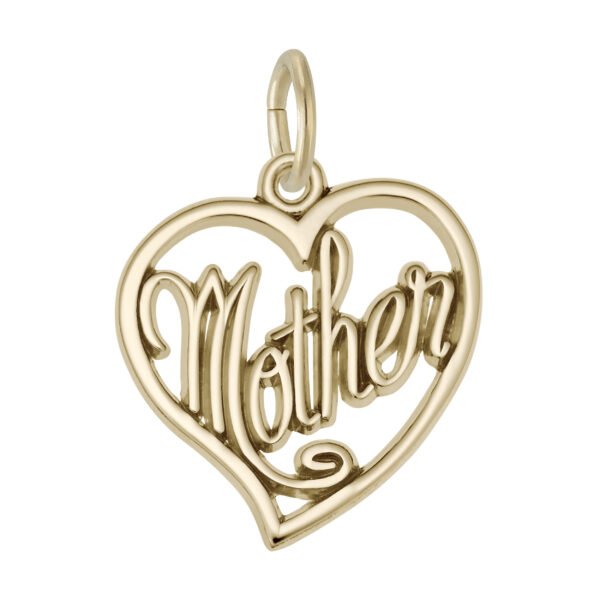 Mother Open Heart Charm