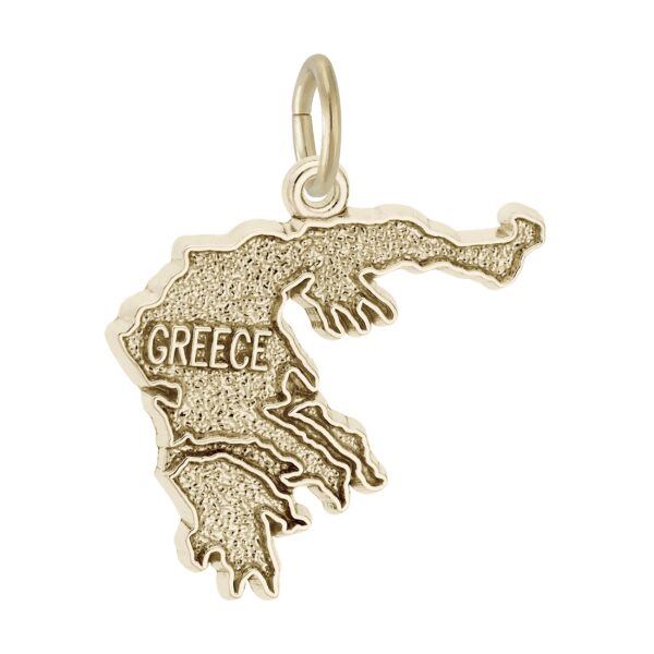 Greece Map Charm