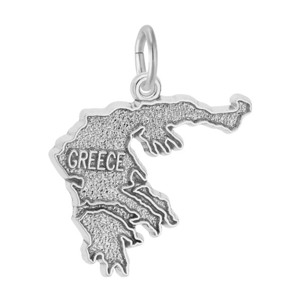 Greece Map Charm