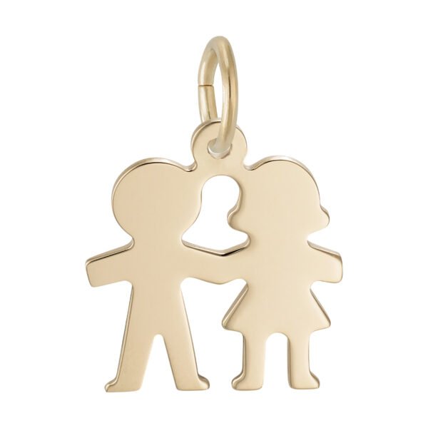 Boy & Girl Holding Hands Charm