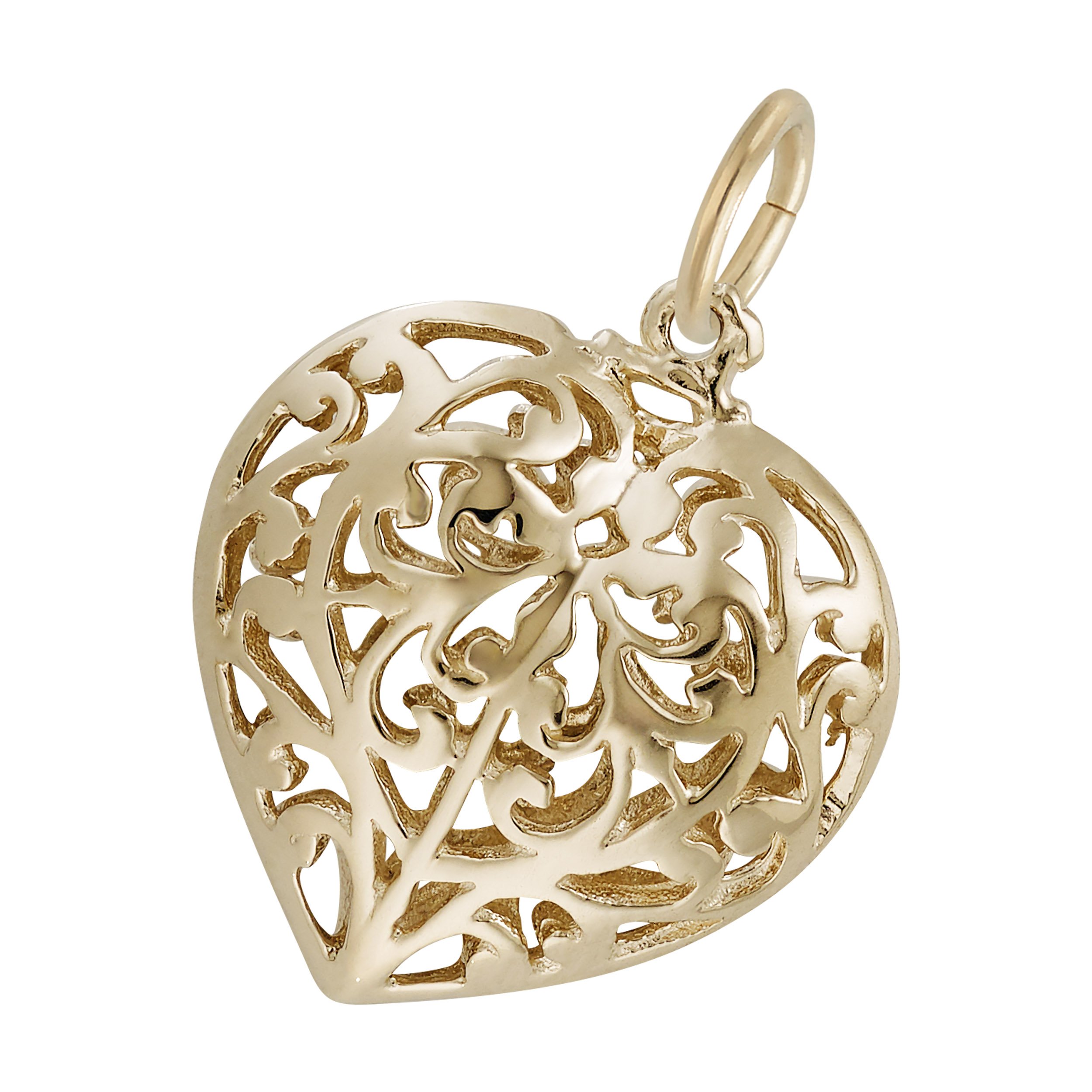Filigree Heart Charm - Image 3