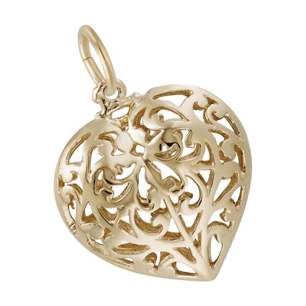 Filigree Heart Charm